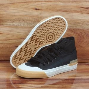 New Adidas Originals Nizza High DL 'Black White' Men's Sneakers Size 8 G58616